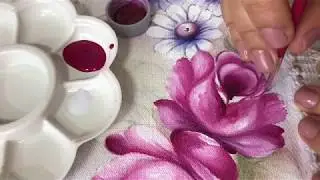 APRENDA PINTAR ROSA ITALIANA