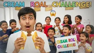 CREAM ROLL CHALLENGE 😋😍