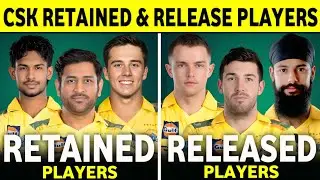 CSK Retained & Released Players List IPL 2026 | CSK New Squad 2026 || 