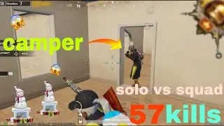 57 kills 😰😳 | solo vs squad full Rush 