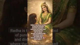 Divine love has a name &mdash; Radha.#radha #divine #devotional