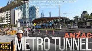 ⁴ᴷ NEW Anzac Railway Station | Ditch Timetable #trains Run Every 3 Mins | Metro Tunnel #fastchannels