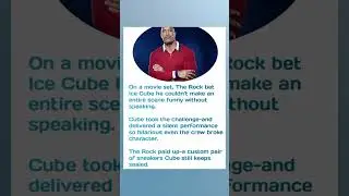 On a movie set, The Rock bet Ice Cube he couldn't #trending #viral