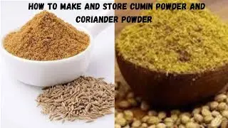 How to make and store Cumin powder and coriander powder at home || homemade #cuminpowder