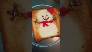 #shorts / Christmas special snowman toast ⛄ / #snowman #christmas #christmasfood #trending #viral