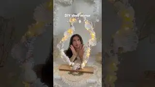 DIY mermaid mirror from shells 🪞🐚 #diy #roomdecor