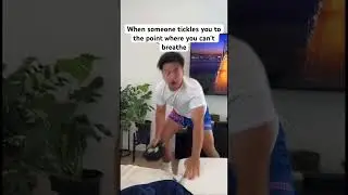 Tickling my boyfriend  prank 😂