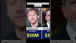 How Much Famous Hollywood Actors Net Worth #foryou #foryoupage #comparison #fyp #celebrities