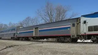 Amtrak #6 with Heritage Baggage Car 1703