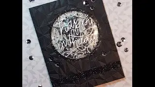 Black On Black Masculine Birthday Card