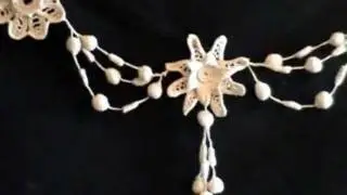 Irish Crochet Lace Flower Garland
