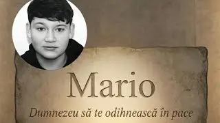 ÎN MEMORIA LUI ,, MARIO 
