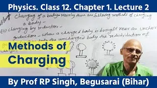 Physics Class 12 Electrostatics NCERT | Chapter 1 lecture 2 by Prof RP Singh | Methods of charging