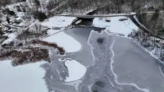 Eagleville Pond in Connecticut shot on Skyrover X1 Drone