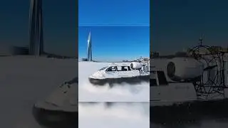 This hovercraft switches from land to water in seconds