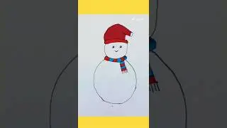 How To Draw SNOW ❄️ MAN
