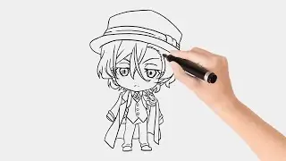 How To Draw Chuuya Nakahara - TUTORIAL