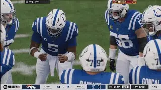 Madden 26 Online Ranked Game &ndash; Colts vs Broncos | 4K UHD
