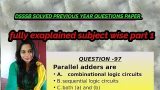 Dsssb  TGT PGT computer science previous year question paper / DSSSB / kvs/ HSSC PGT / NVS/ APS