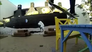 Egill Gunnar skateboarding in Denmark