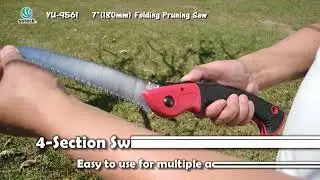 Straight Blade Triple-Bevel Teeth Folding Pruning Saw