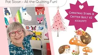 Christmas Stars & Critter Quilt #2 kickoff!!