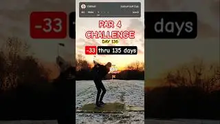 PAR 4 CHALLENGE - DAY 136 #shorts #ytshorts #ytgolf #golf #golfshorts #golflife #dailygolf #winter