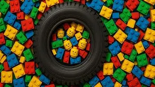 How many LEGO BRICKS to match TIRE weight?!?
