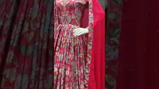 Digital Printed Work Beautiful Design Gown | Party Dress | Georgette #shorts