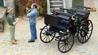 1:18 Daimler Motorkutsche 1886, dark blue - Norev [Unboxing]