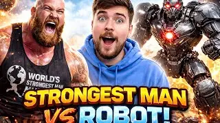 Strongest Man vs Robot 🤖💥