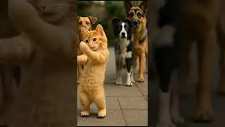 A cute dancing cat with funny moves 😸💃This adorable video will make you smile
