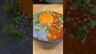 Luxury Bowl of Shirasu & Salmon Roe🐟✨ #food
