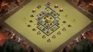 TOWN HALL 6 (TH6) Trophy/ War Base - Clash of Clans 2018!
