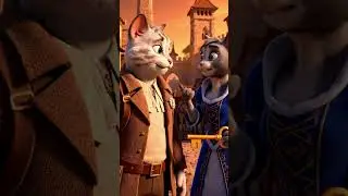 Time Traveler Cat &ndash; Rescue in the Future City. #SciFiStory #RobotRescue.
