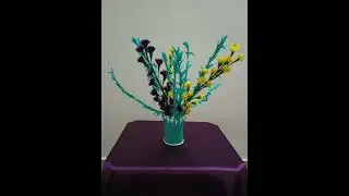 Craft: Lavender flower making from waste clothes
