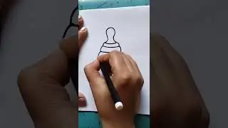 how to draw easy feeding bottle#youtubeshorts #drawing4kids #art #shortvideo
