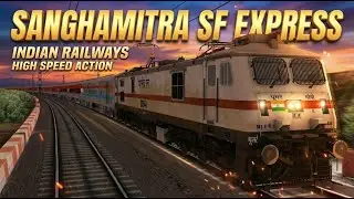 Part -2 | Narmada Route V2 | 12296/Sanghamitra SF Express | Indian Train Simulator | MSTS LIVE |