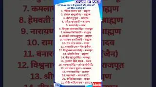 Uttar Pradesh के सभी मुख्यमंत्री कौन बने और किस जाति से थे? | CM Caste History of UP #UPPolitics  #