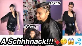Side swoop ponytail. QUARANTINE chronicles Giving my sis a  makeover Part 2. SEE TRANSFORMATION😱