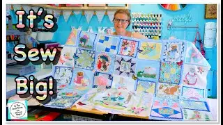 Episode 119: Peter Rabbit Patchwork Quilt - Progress! Sewing the Quilt Together!