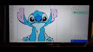 Stitch Cricut vinyl decal assembly
