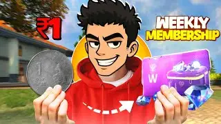Turning 1₹🪙Into Weekly Membership In 24 Hours Challenge🤔By Playing Solo Tournament!🏆 
