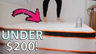 Best Mattress on Amazon under $200! Sezmoonsi Gel Memory Foam Pocket Sprung Mattress Review