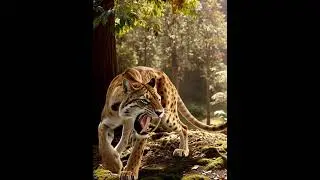 Smilodon! Saber-toothed tiger! Saber-tooth! Tigre dai denti a sciabola! Tigre &agrave; dents de sabre! 🐯🐆🔝💪