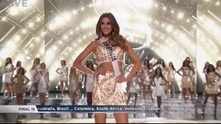 Ariadna Gutierrez Miss Universe 2015 Top 15 Announcement HD