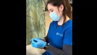 Central Line Dressing Change and Blood Draw