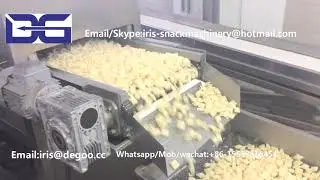 Automatic 300kg/h frying machine/Snacks Pellet Continuous Frying Plant