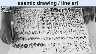 Asemic Line Art Drawing in Real Time | Abstract Calligraphy & Intuitive Mark-Making