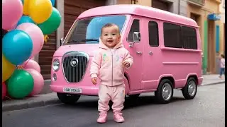 Music Van New Year Street Show | Musical Vehicle Cartoon | Kids Music Animation